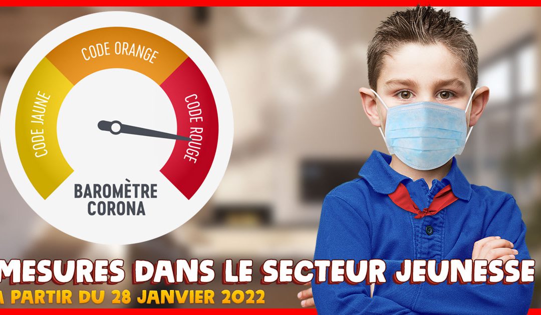 Mesures dans le secteur jeunesse à partir du 28 janvier 2022