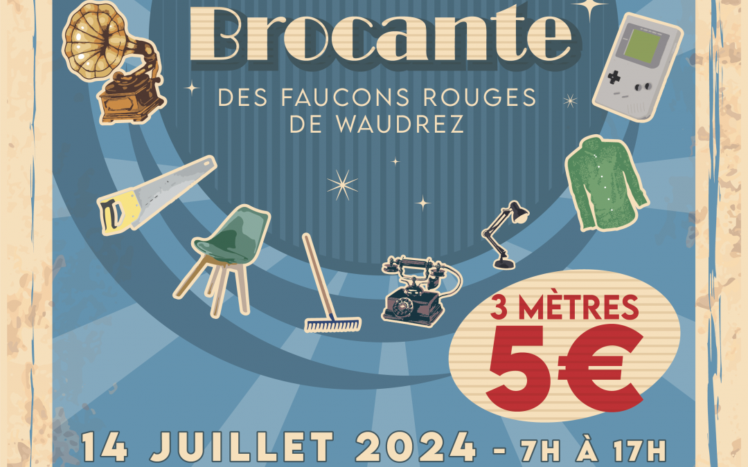 Waudrez – Brocante au profit des camps de vacances